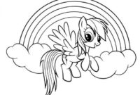 rainbow dash coloring sheet