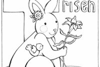 easter cross coloring sheets