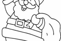 coloring pages santa