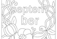 september color sheets