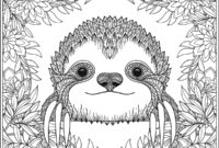 printable sloth coloring pages