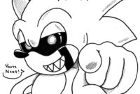 among us sonic coloring pages