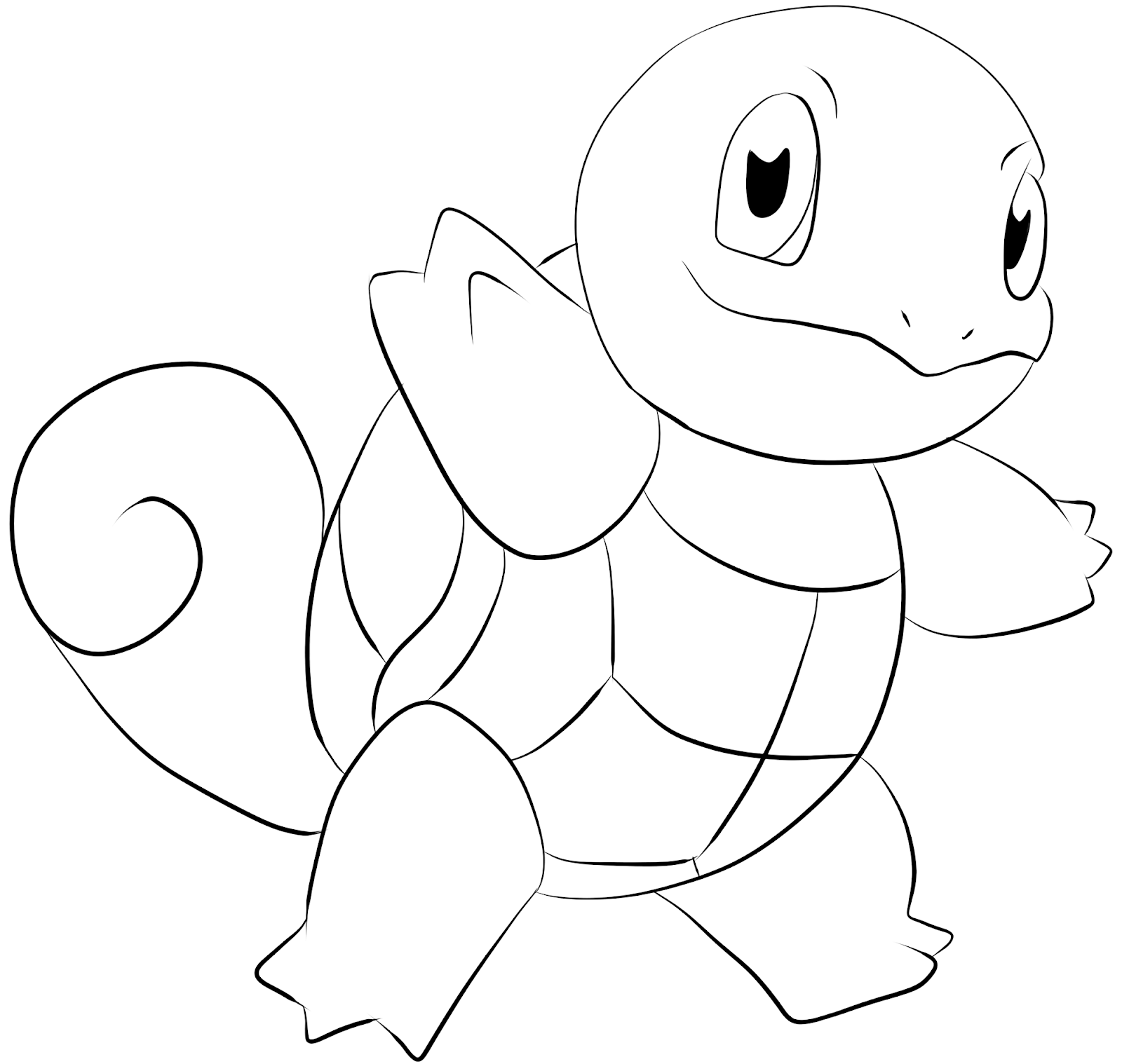 New Squirtle Coloring Pages Download - Free Pokemon Coloring Pages