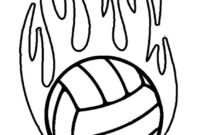 coloring pages volleyball