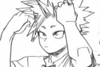 my hero academia coloring pages kirishima