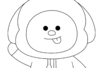 bt21 coloring pages chimmy