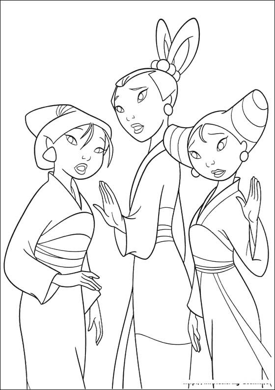 70 best images about Disney Mulan Coloring Pages on Pinterest | Cartoon