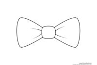 bow tie coloring page