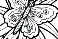 flower butterfly coloring pages