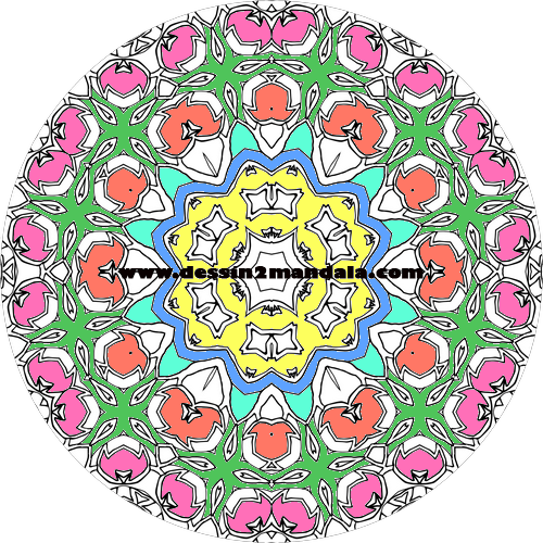 coloriage de mandala a imprimer numero 38 - Dessin de mandala