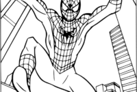 spiderman noir coloriage