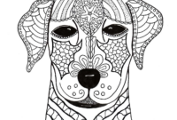 dog face coloring page