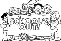 schools out coloring pages