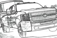 diesel truck lifted truck coloring pages