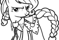 applejack my little pony coloring page