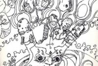 trippy cartoon coloring pages