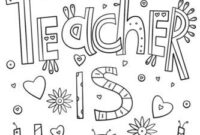 best teacher coloring pages