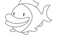 easy fish coloring pages