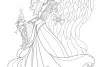 printable angel coloring pages for adults