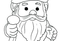 gnome coloring page