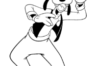 printable goofy coloring pages