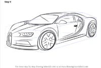 bugatti chiron coloring pages