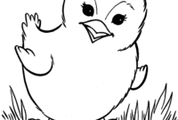 chicken coloring page