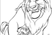mufasa lion king coloring pages