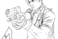 resident evil coloring pages