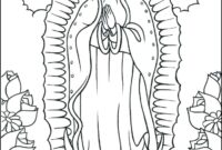 mary coloring page