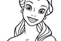 belle princess coloring pages