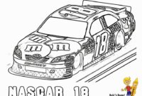 printable nascar coloring pages