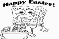 spongebob easter coloring pages