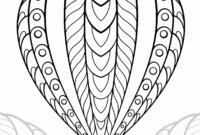 hot air ballon coloring pages