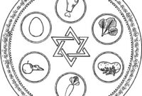 seder plate coloring page
