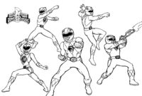 pink power ranger coloring pages