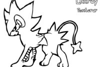 view luxray coloring pages images