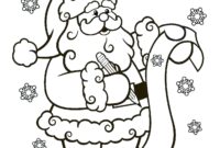 santa coloring pages