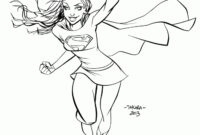 supergirl coloring page