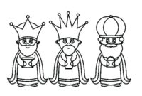 three kings coloring page