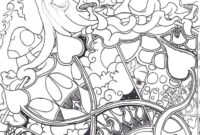 trippy sun and moon coloring pages