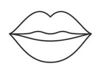 lips coloring page