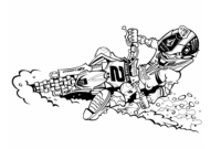 dirt bike coloring pages printable