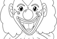 halloween clown coloring pages