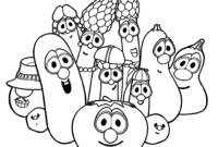 coloring pages veggie tales