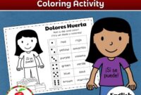 dolores huerta coloring page