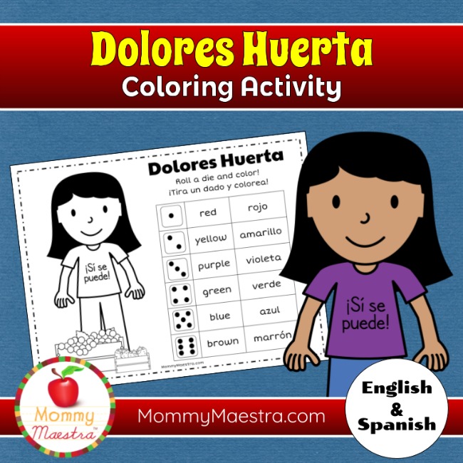 Mommy Maestra: Dolores Huerta Lesson Plans, Activities, Coloring Sheets