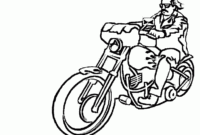 motorcyle coloring page