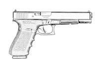 pistol gun coloring pages