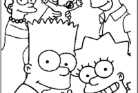 simpsons pictures to color